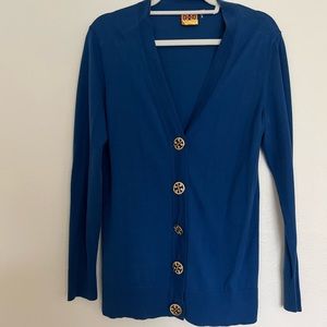Tory Burch blue cardigan L
